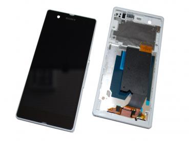 Replacement Part Sony Xperia Z L36h Lcd and digitizer with frame complete - White