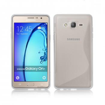 S-Line Soft Silicon Gel Case For Samsung Galaxy ON7 in Clear