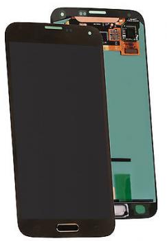 Genuine Samsung Galaxy S5 Lcd SM-G900F and touch pad in Black/Blue - Samsung part code: GH97-15734B