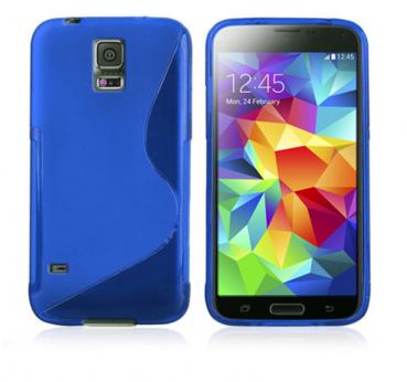 S- Line Case Compatible For Samsung Galaxy S5 - Blue