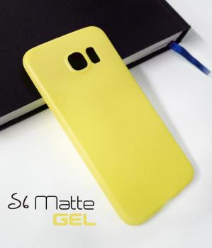 GENUINE GEL TPU SILICONE CASE FOR SAMSUNG GALAXY S6/S6 EDGE IN DARK YELLOW COLOR