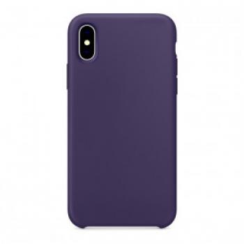 Apple iPhone X silky soft touch Silicone Case purple